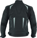 Custom Black and White Motorcycle Leather Jacket - Image 2