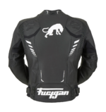 Custom Black And White Racing Motorcycle Jacket - Image 2