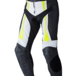Custom Black And Yellow Motorcycle Leather Pant