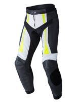 Custom Black And Yellow Motorcycle Leather Pant