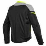 Custom Black , Grey and Yellow Motorcycle Leather Jacket - Image 2