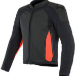 Custom Black & Orange Motorcycle Racing Jacket