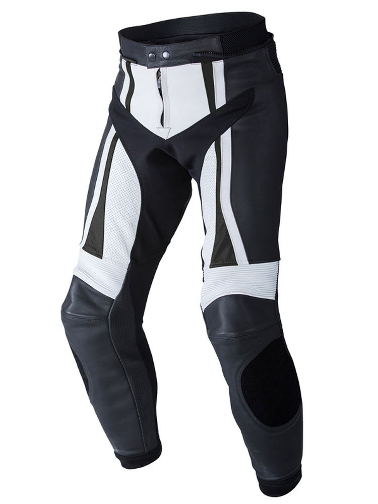 custom-black-white-motorcycle-leather-pant.jpg Custom Black , White motorcycle Leather Pant - Image 1