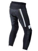 Custom Black , White motorcycle Leather Pant - Image 2