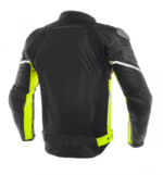 Custom Black Yellow Motorcycle Jacket - Image 2