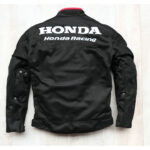 Custom Honda Black motorcycle racing jacket - Image 2