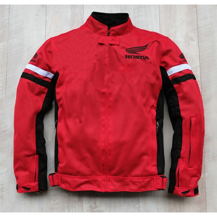 custom-honda-red-motorcycle-racing-jacketse.jpg Custom Honda Red motorcycle racing jacket - Image 1