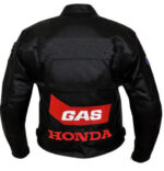 Custom HONDA Repsol Black and Red GAS Motorbike Leather Jacket - Image 2