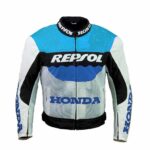 Custom Honda Repsol Blue Motorcycle Team Textile Jacket