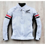 Custom Honda White motorcycle racing jacket