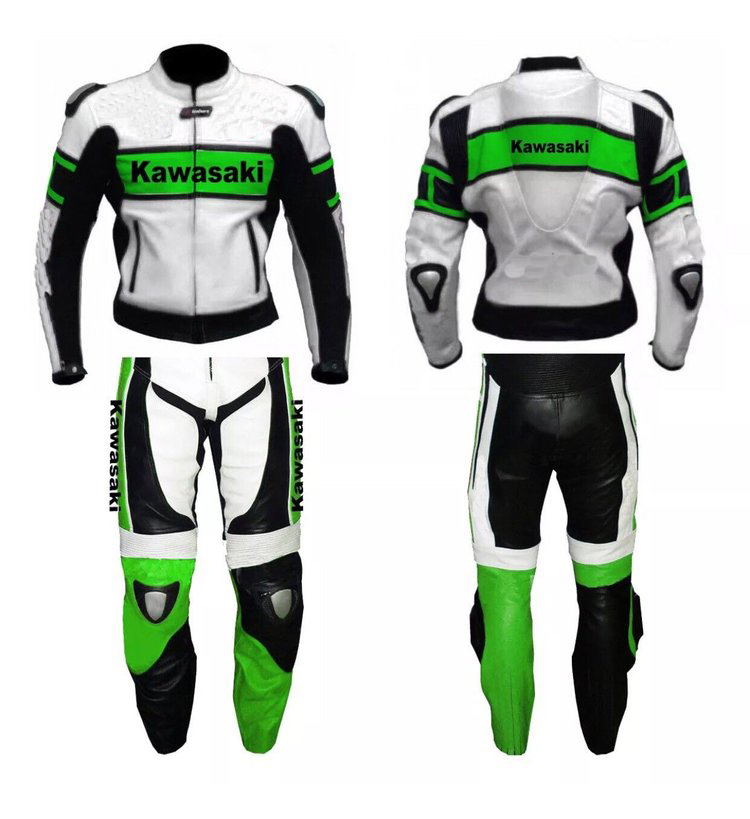custom-kawasaki-motorbike-leather-suit.jpg Custom KAWASAKI Motorbike Leather Suit - Image 1
