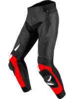 Custom Man Black & Red Motorcycle Leather Racing Pant