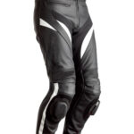 Custom Motorcycle Black And White Leather Pant