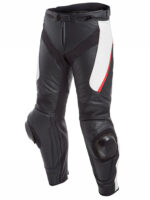 Custom Motorcycle Black Red And White leather Racing Pant