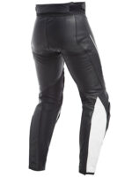 Custom Motorcycle Black & White leather Racing Pant - Image 2