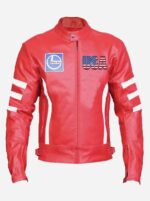 Custom Protective Gear Red Motorcycle Jacket