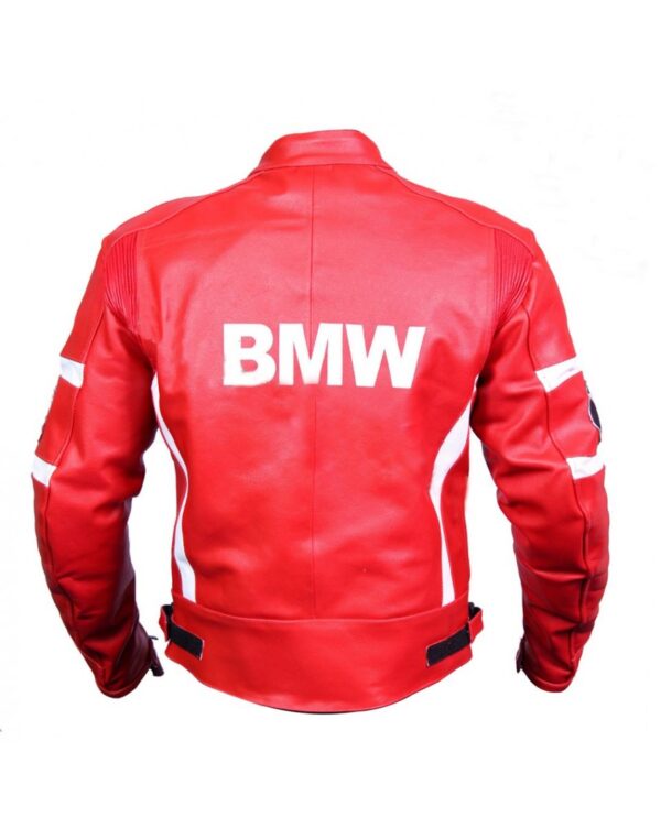 Custom Protective Gear Red Motorcycle Jacket - Image 2