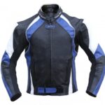 Custom Purple and White Motorcycle Racing Jacket