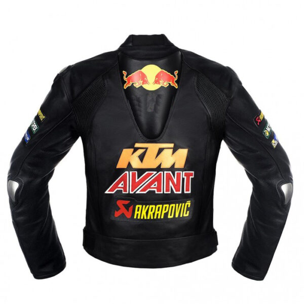 Custom Red bull KTM Motorcycle Racing Leather Jacket - Image 2