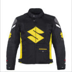 custom Suzuki Yellow Textile Motorcycle Jacket