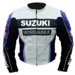 custom Suzuki Yoshimura Motorcycle Leather Racing Jacket