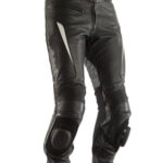 Custom White And Black Motorcycle Riding Pant