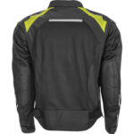 Custom Yellow And Black Racing Leather Jacket - Image 2