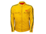 Custom Yellow And Red Motorcycle Racing Jacket