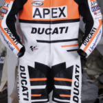 Ducati Apex Motorbike Racing Leather Suit Ce Approved