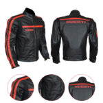 Ducati Black And Red Motorcycle Jacket