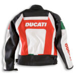 Ducati Black Green And Red Motorcycle Jacket - Image 2