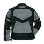Ducati Black & Grey Motorcycle Leather Jacket - Image 2