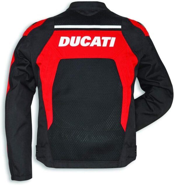 Ducati Corse Black And Red Motorcycle Jacket - Image 2