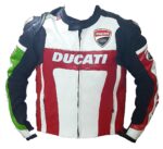 Ducati Red And Black Racing Motorcycle Leather Jacket