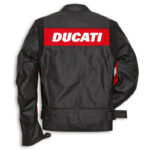 Ducati Red & Black Leather Motorcycle Jacket - Image 2