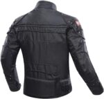 Duhan Black Safety Pads Motorcycle Jacket - Image 2