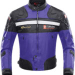 Duhan Purple And Black Motorcycle Jacket