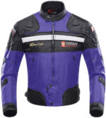 Duhan Purple And Black Motorcycle Jacket