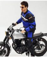 Duhan Purple And Black Motorcycle Jacket - Image 2