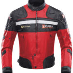 Duhan Red And Black Motorcycle Jacket