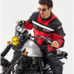 Duhan Red And Black Motorcycle Jacket - Image 2