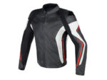 genuine Leather Motorcycle Red And Black Racing Jacket