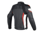 genuine Leather Motorcycle Red And Black Racing Jacket - Image 2