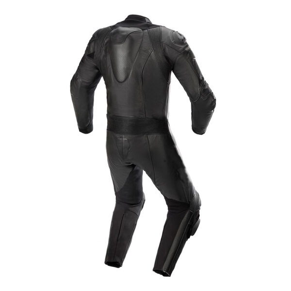 Black Custom Motorcycle Leather Suit - Image 2