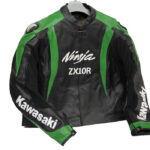 Green Kawasaki Ninja ZX 10R Racing Genuine Leather Jacket