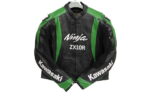 Green Kawasaki Ninja ZX 10R Racing Genuine Leather Jacket - Image 3