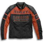 Harley Davidson Black And Brown Motorcycle Racing Jacket