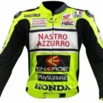 Honda Black And Green Motorcycle Racing jacket