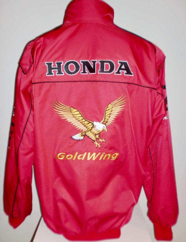 Honda Black And Red Gold Wing Wind Breaker jacket - Image 2
