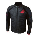 Honda Black And Red Motorcycle Racing Leather Jacket